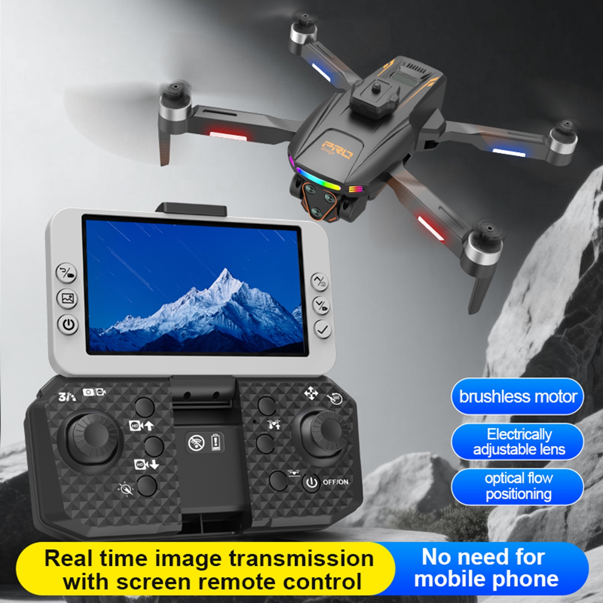 Drone Gps Mount - Drone with Camera for Adults, Foldable