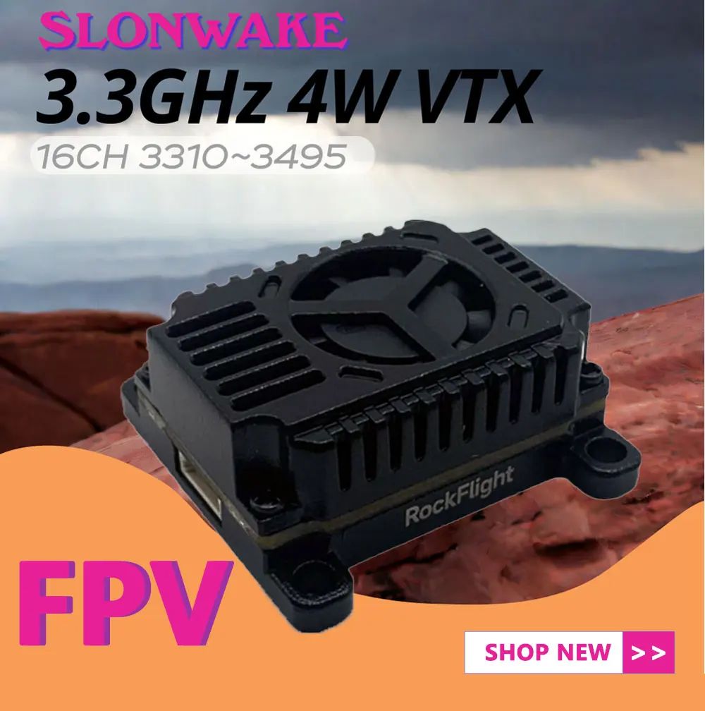 SLONWAKE FPV 3.3G 16CH 4000mW  - Drone Receiver avaliação e preço