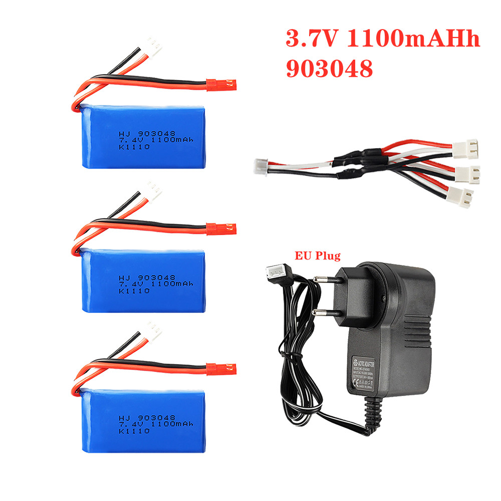 1-5pcs 7.4V 1100mah 903048 LiP - Drone Charger avaliação e preço