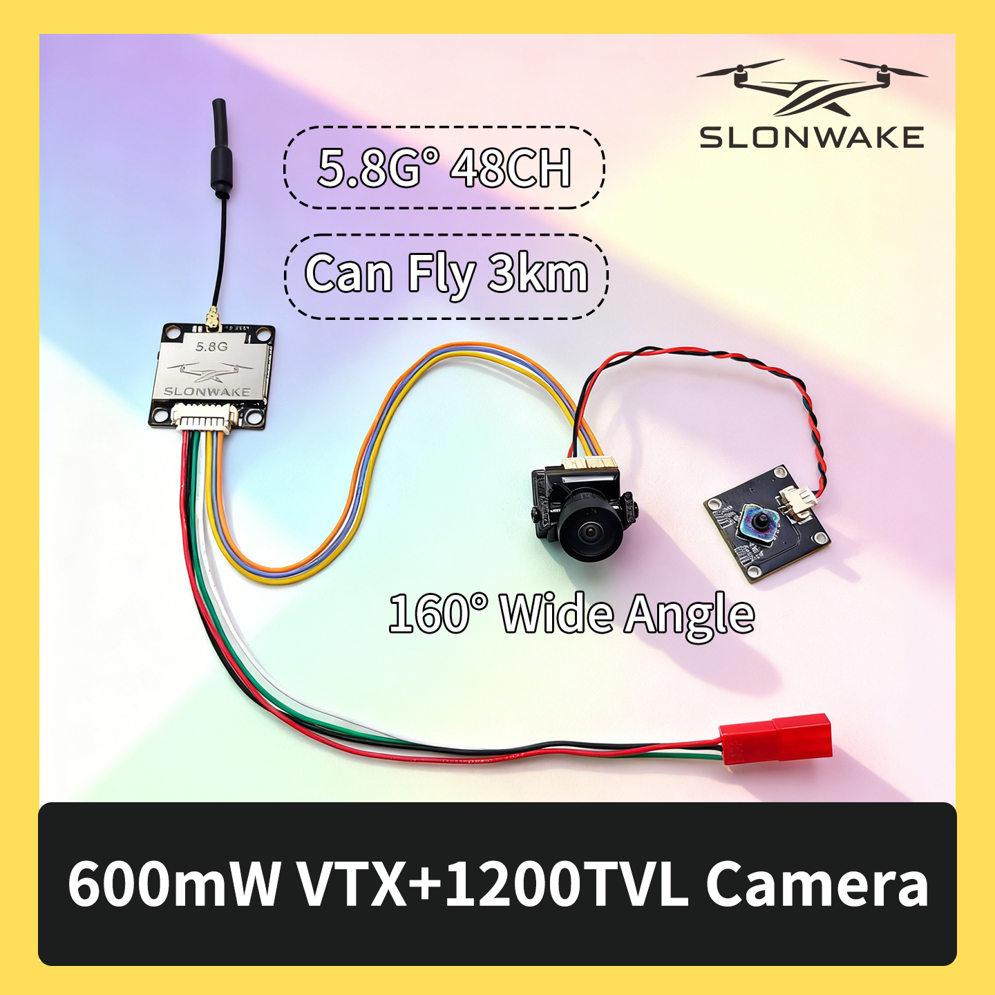 SLONWAKE 5.8G 600mW 7-24V FPV  - Drone Receiver avaliação e preço