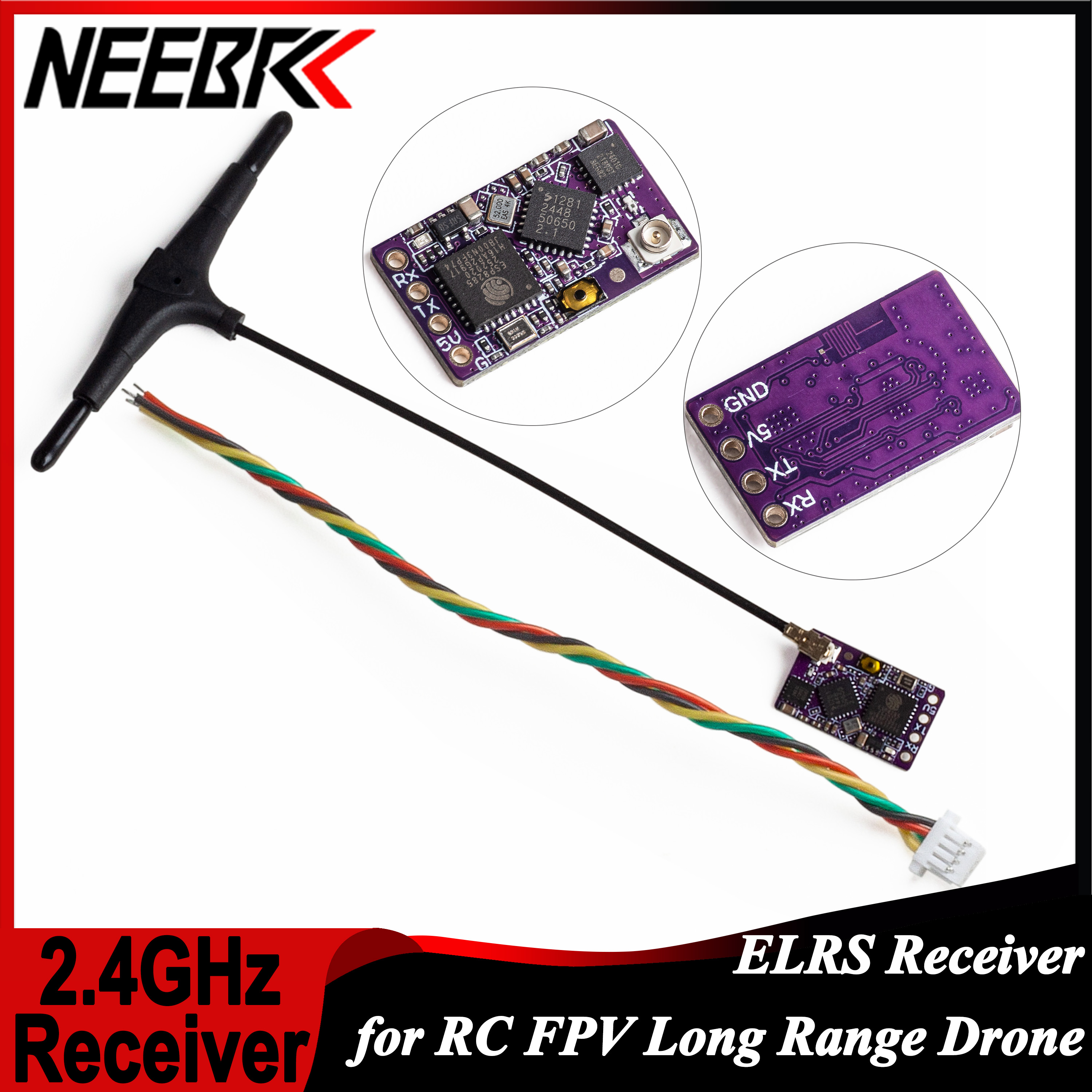 1/2/5/10PCS ELRS 2.4GHz RX Lon - Drone Frame avaliação e preço
