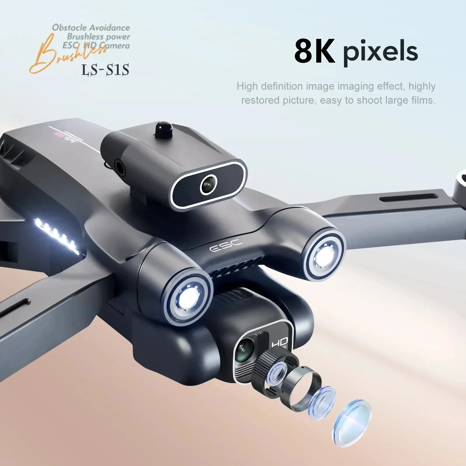 New S1S 5G GPS Drone Camera 8K - Drone Gps Mount avaliação e preço