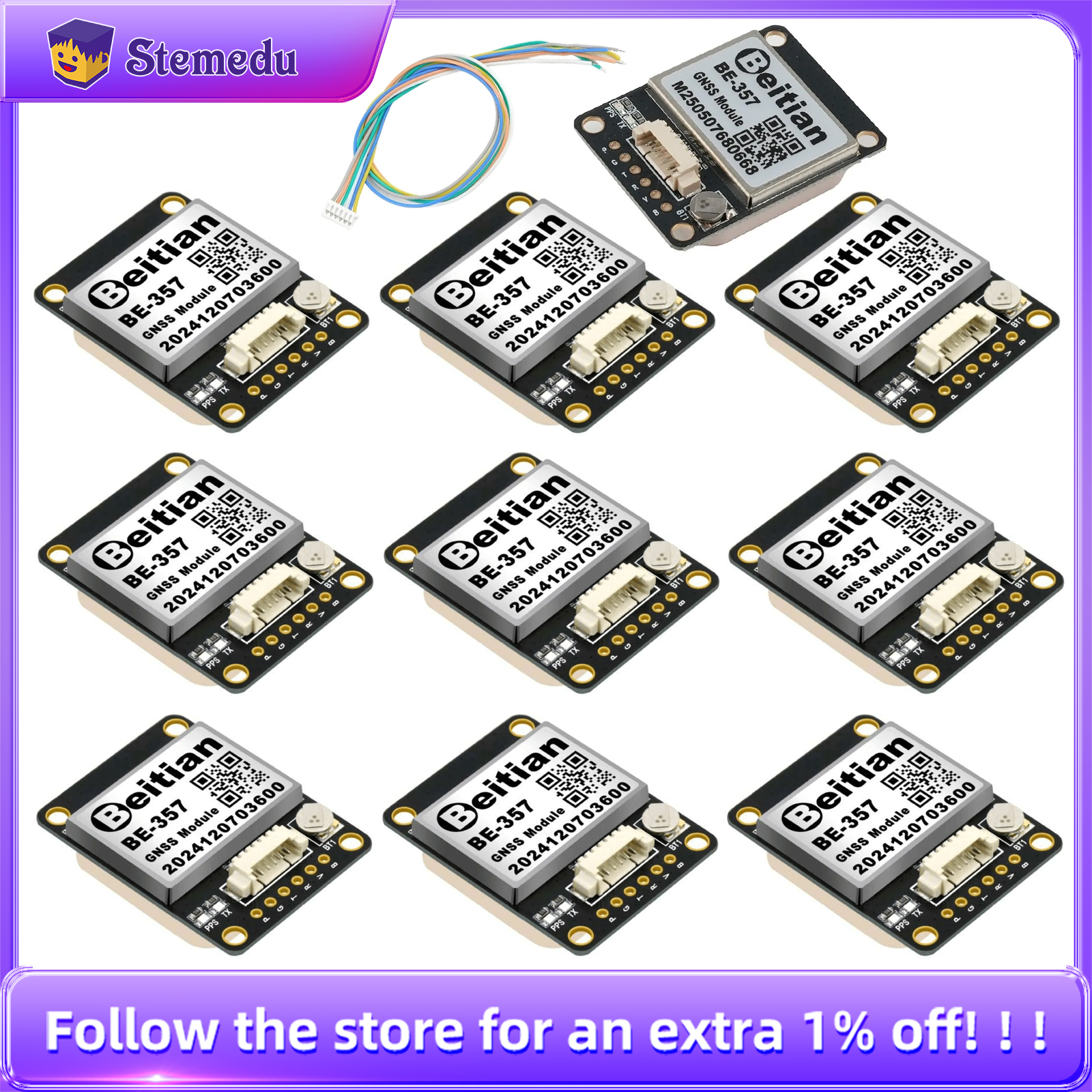 10PCS/LOT Beitian BE-357 BE357 - Drone Gps Module avaliação e preço