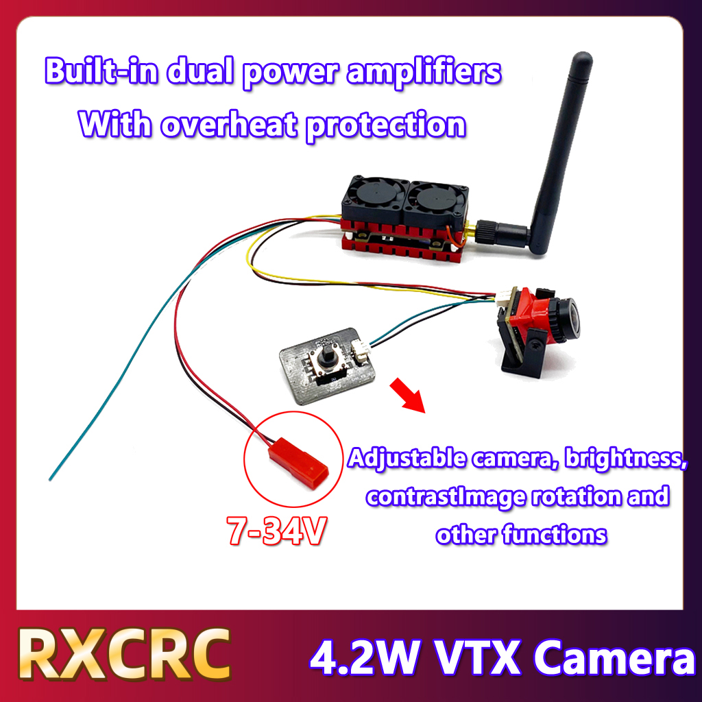 RXCRC 5.8G 48CH 4.2W High Powe - Drone Receiver avaliação e preço