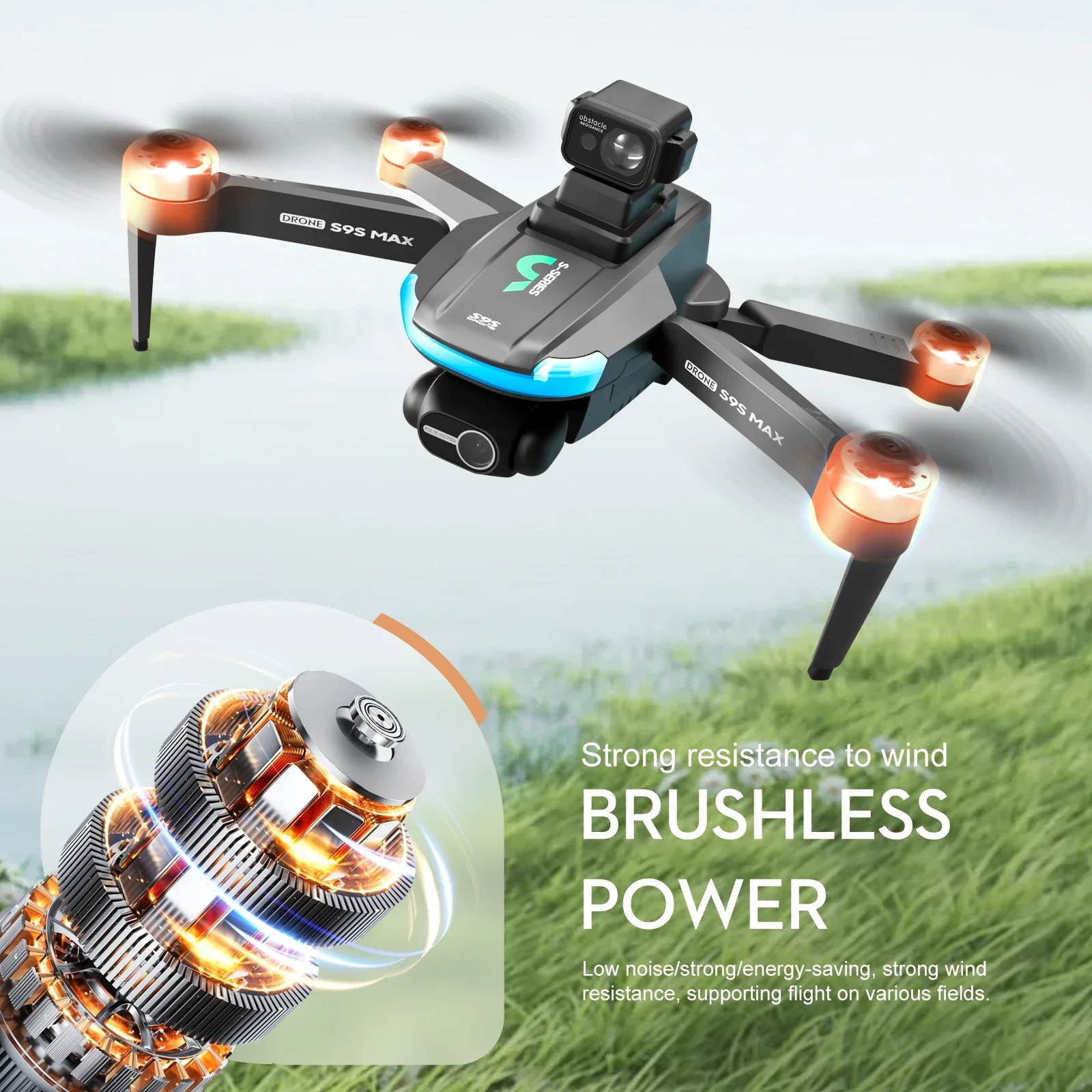 NEW S9S MAX MINI Drone 4K 2-Ax - Drone Gps Mount avaliação e preço