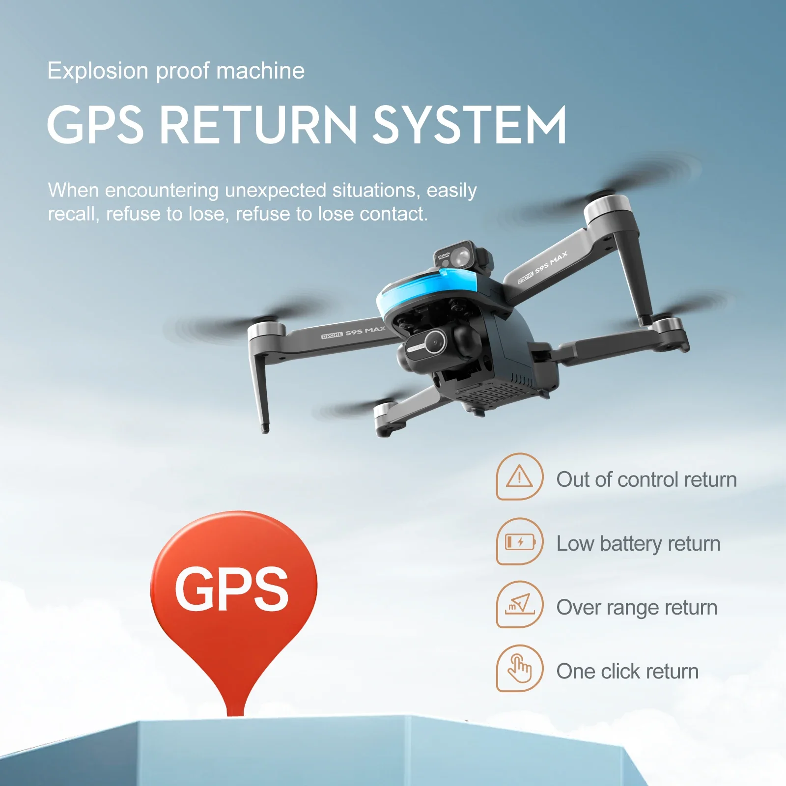 NEW S9S MAX MINI Drone 4K 2-Ax - Drone Gps Mount avaliação e preço