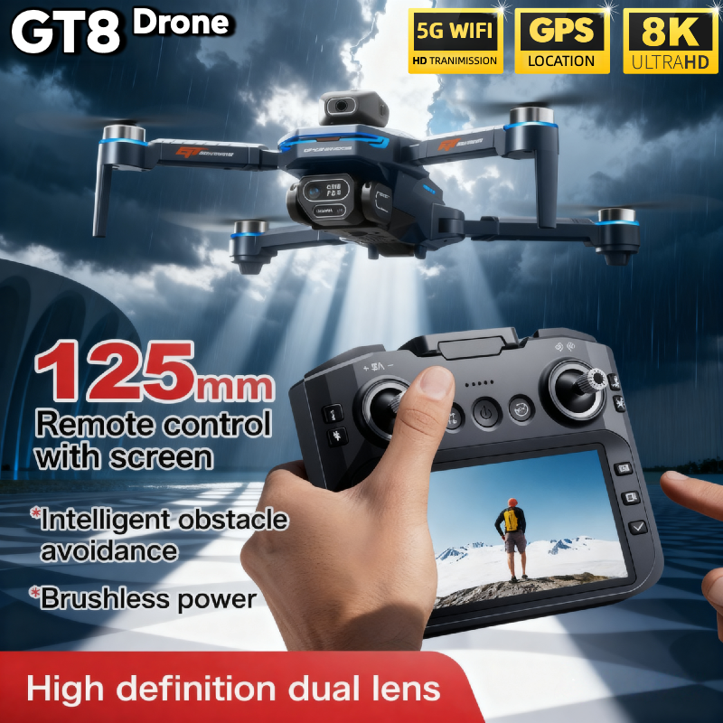 For Genuine GT8 Drone 4K Profe - Drone Gps Mount avaliação e preço