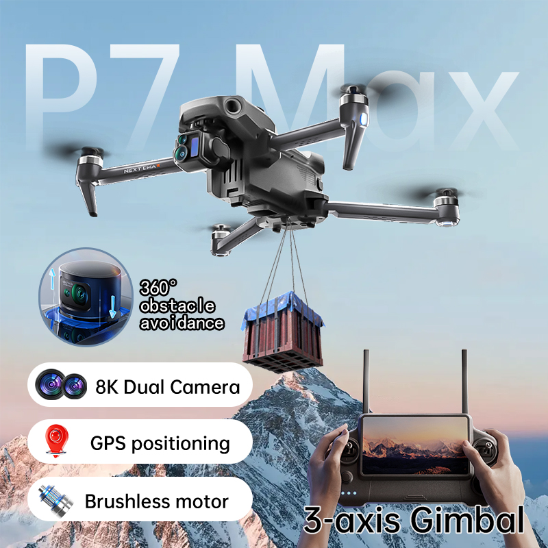 NEW P7 Max Drone 8K Camera GPS - Drone Gps Mount avaliação e preço