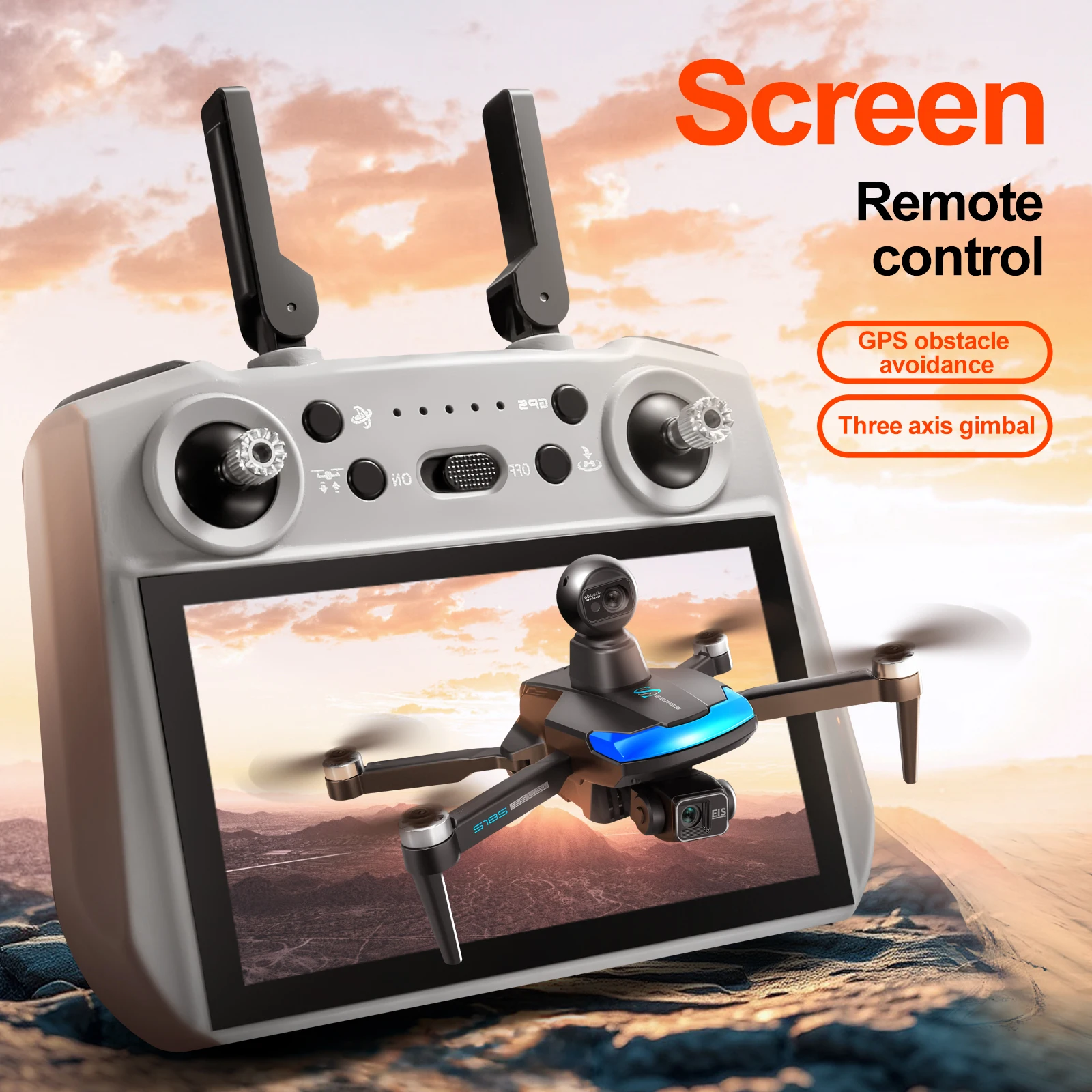 S185 Professional Drone 2.7K H - Drone Gps Mount avaliação e preço