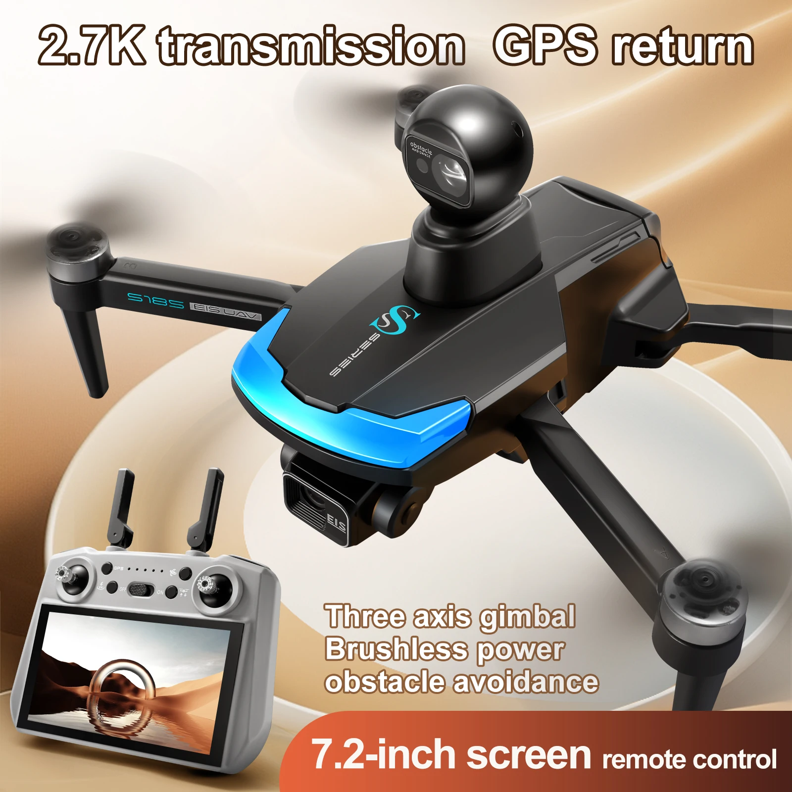 S185 Professional Drone 2.7K H - Drone Gps Mount avaliação e preço