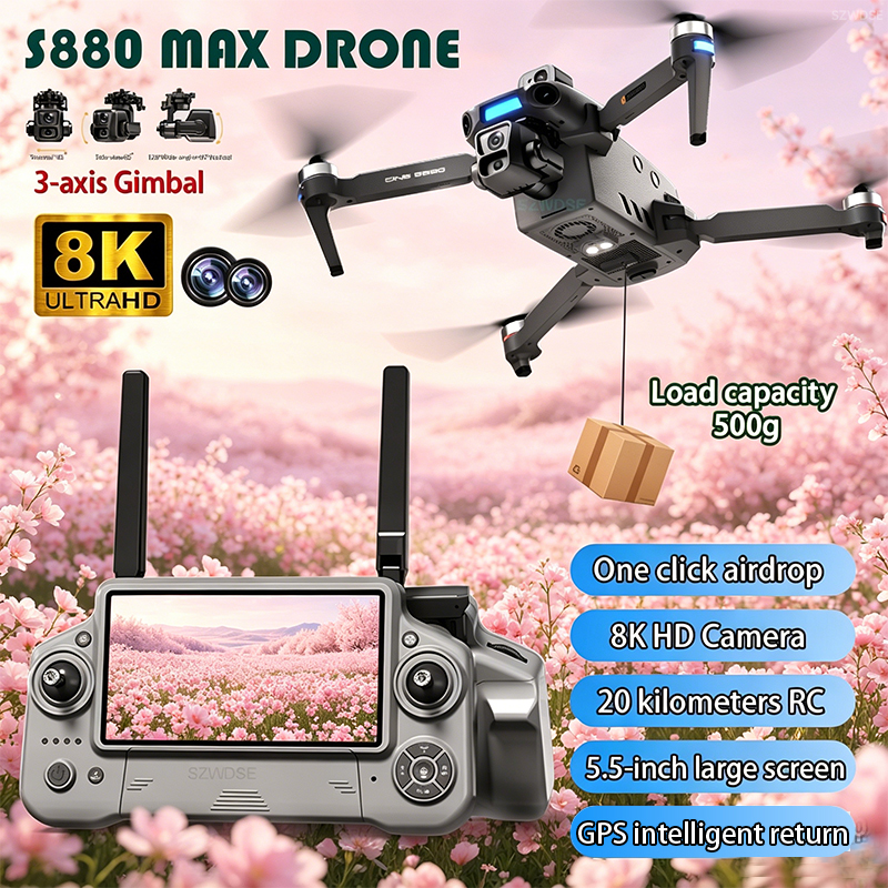 2026 New 8K Dual Camera Drone  - Drone Gps Mount avaliação e preço