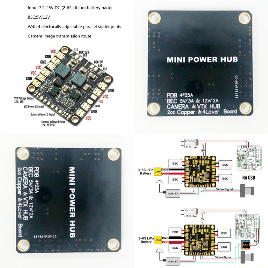 M5TD Matek Mini Power Hub Powe - Drone Power Distribution Board avaliação e preço