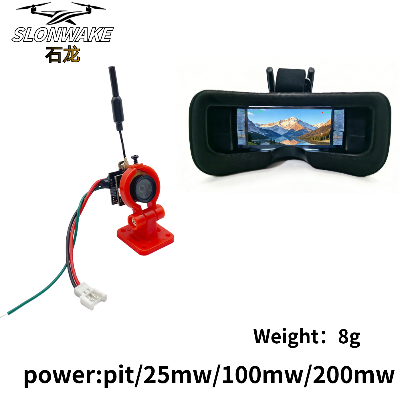 Slonwake 5.8G 48CH 200mW FPV D - Drone Receiver avaliação e preço
