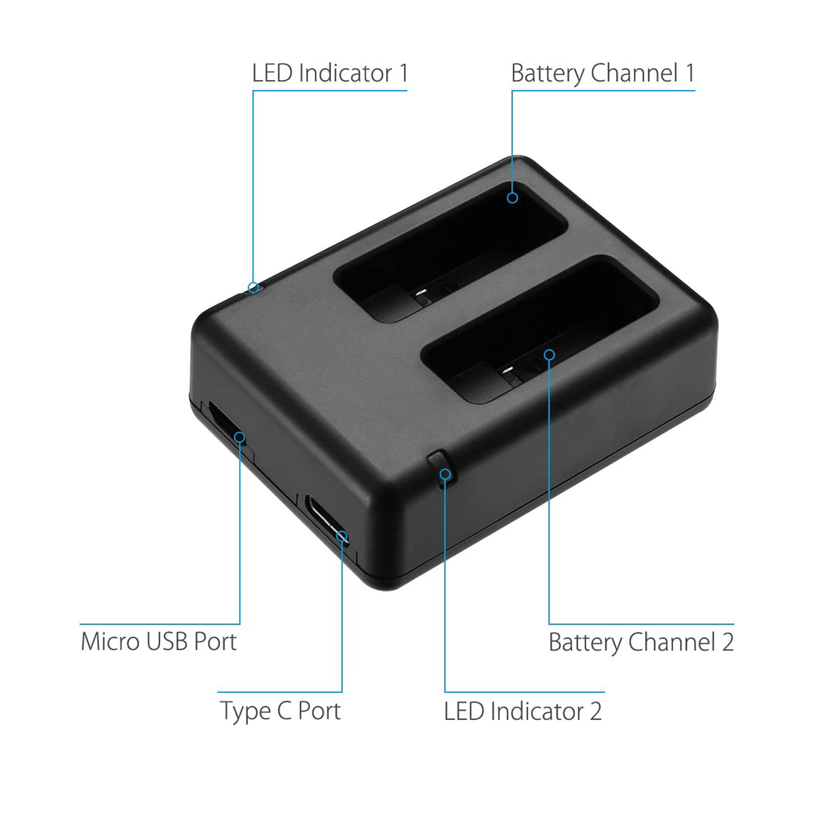 Suitable for GOPRO Hero 5 Char - Drone Battery avaliação e preço
