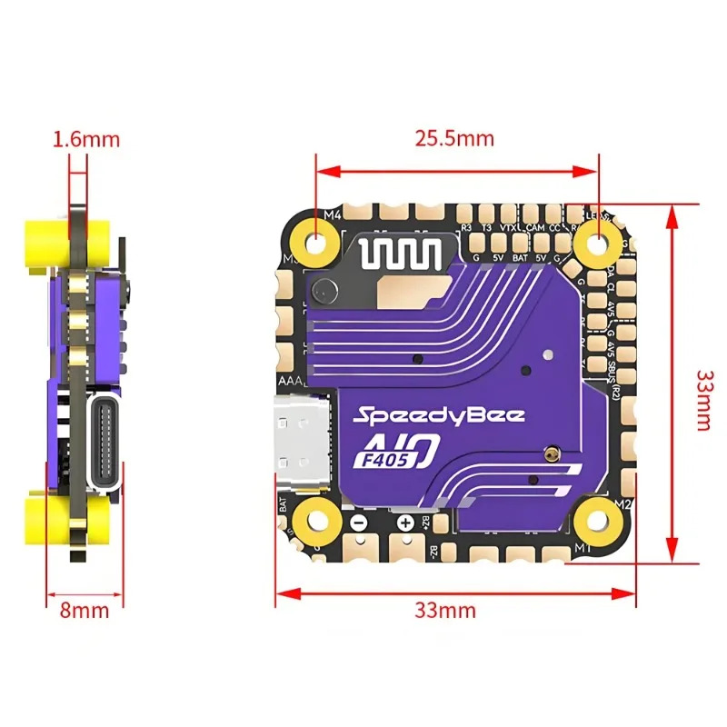 SpeedyBee F405 AIO Flight Cont - Drone Esc avaliação e preço