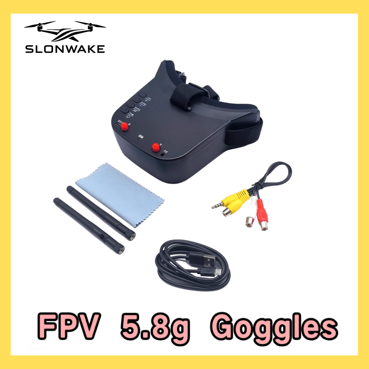 SLONWAKE 5.8G 48CH FPV 400mw V - Drone Receiver avaliação e preço