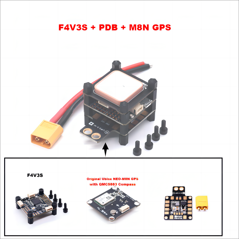 F4 V3 F4 V3S M8N GPS LC Betafl - Drone Power Distribution Board avaliação e preço